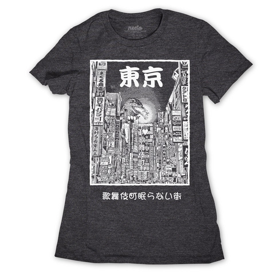 Godzilla Road T-shirt | Shinjuku japan – Neeto Clothing