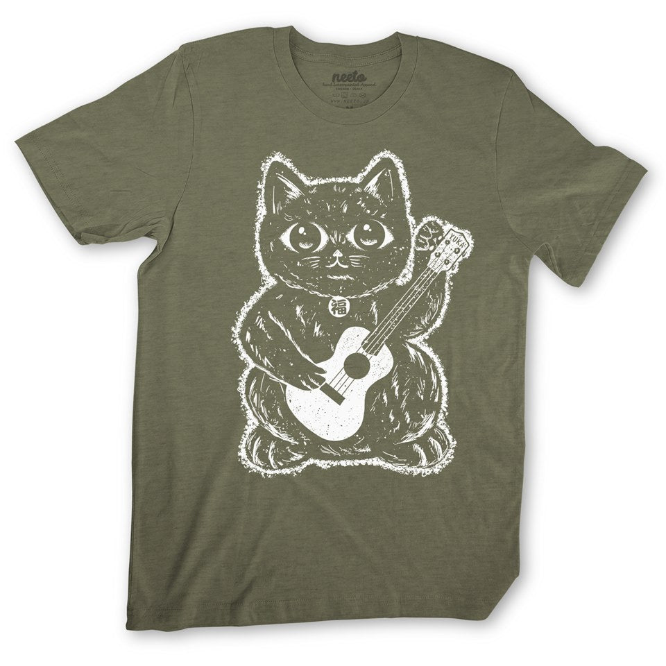Lucky Cat Ukulele T-Shirt